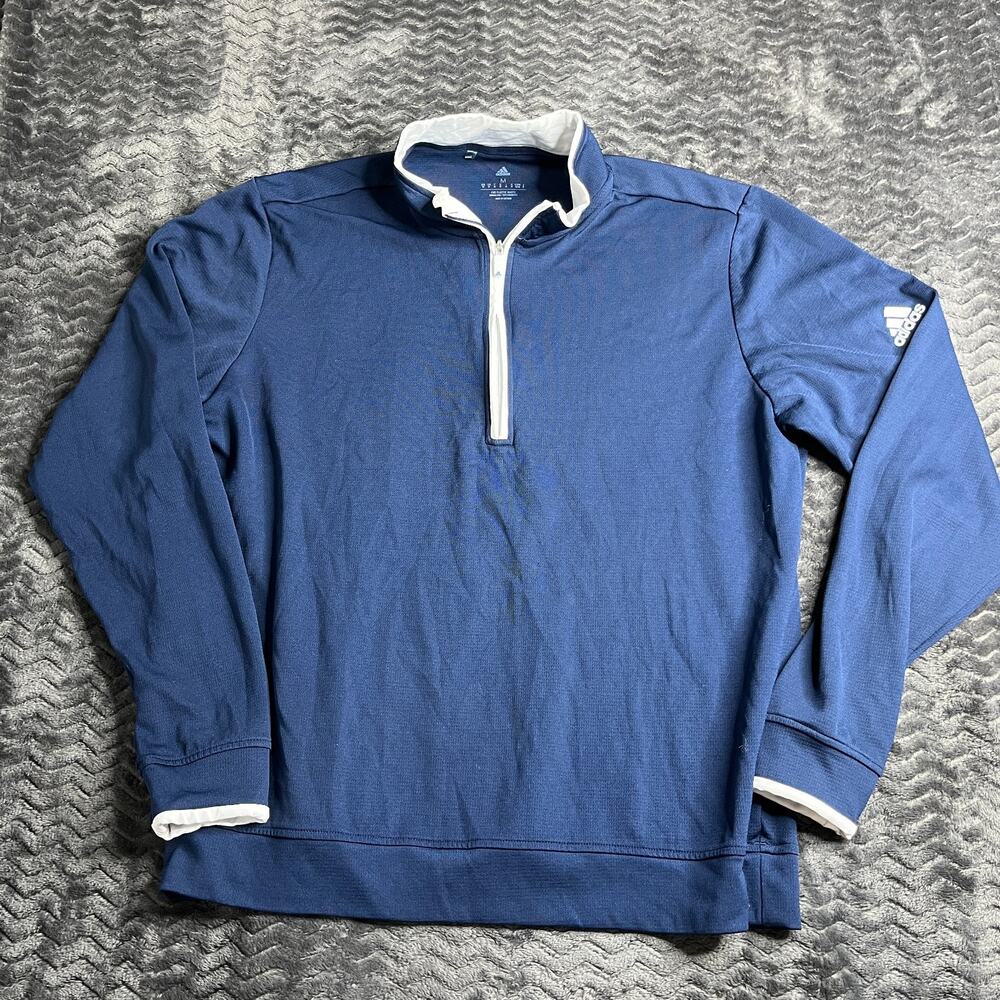 Adidas Aeroready Quarter Zip Golf Sweatshirt Country Club Mens Size M